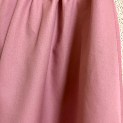 コットンのフレアスカート(ピンク) 4枚目の画像