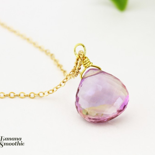 最高品質AAAAA アメトリン 極上 マロンカット 14kgfネックレス 2月・11