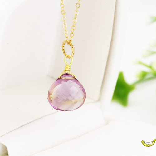 最高品質AAAAA アメトリン 極上 マロンカット 14kgfネックレス 2月・11