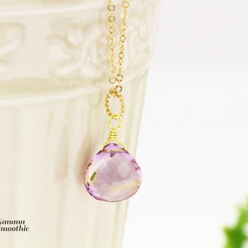 最高品質AAAAA アメトリン 極上 マロンカット 14kgfネックレス 2月・11