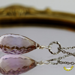 【H様専用】最高品質AAAAA アメトリン極上ブリオレットカット Lサイズ silver925ネックレス 6枚目の画像