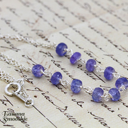 手首に宝石の輝きをまとう 12月誕生石 タンザナイト Silver925ブレスレット 7枚目の画像