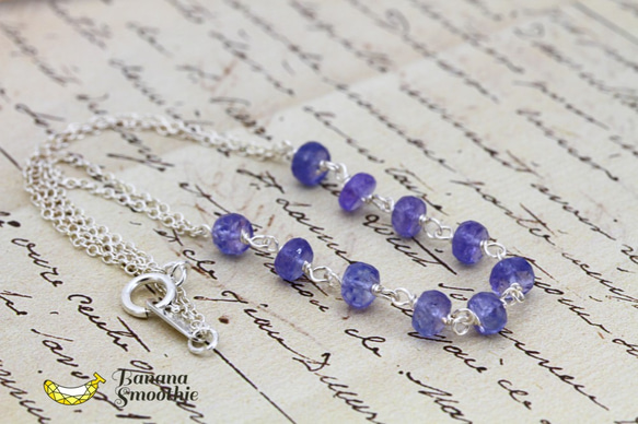 手首に宝石の輝きをまとう 12月誕生石 タンザナイト Silver925ブレスレット 7枚目の画像