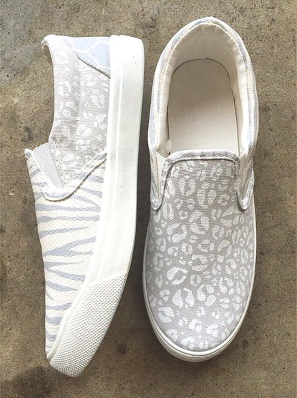 animal mix/ladies slip-on （お届けまで3週間 受注製作） 4枚目の画像