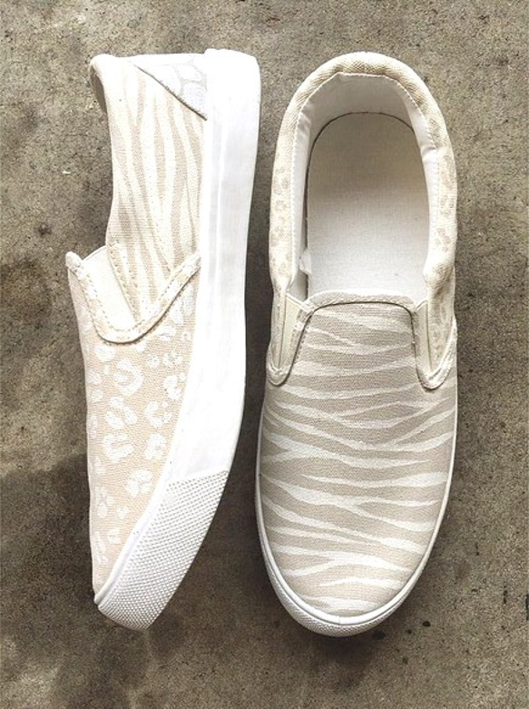 animal mix/ladies slip-on （お届けまで3週間 受注製作） 5枚目の画像