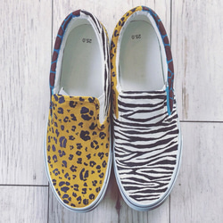 animal mix/men's slip-on （お届けまで3週間 受注製作） 2枚目の画像