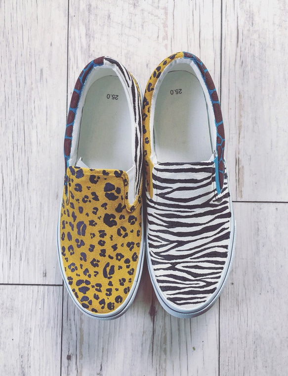 animal mix/men's slip-on （お届けまで3週間 受注製作） 2枚目の画像