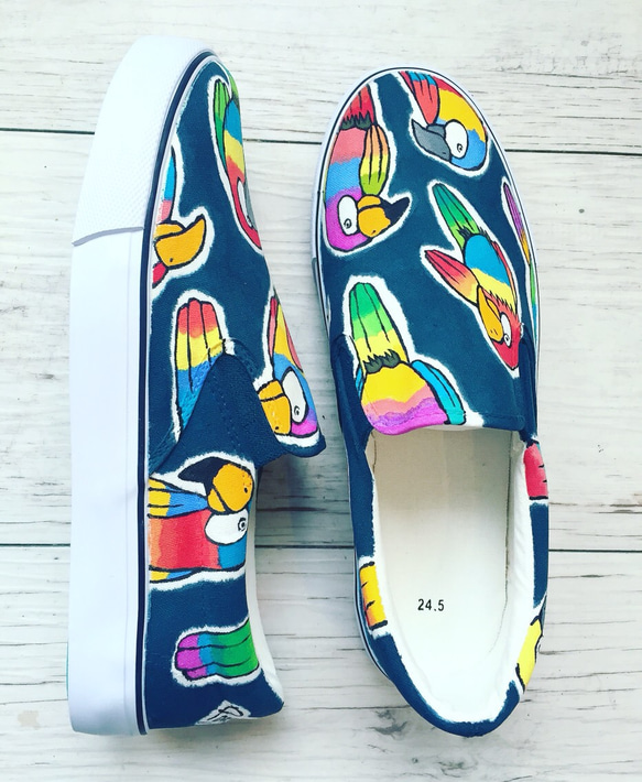 Parrot/men's slip-on（お届けまで3週間） 2枚目の画像