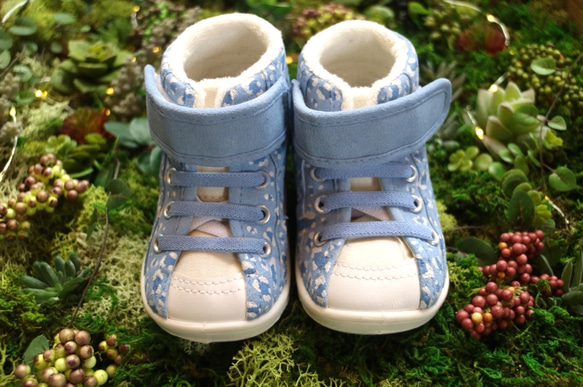 animal Blue/baby shoes【14時までのご購入で即日発送】 3枚目の画像