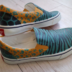 animal mix/ladies slip-on （お届けまで3週間/受注製作） 3枚目の画像