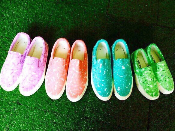 pastel penkiT/ladies slip-on（お届けまで3週間 受注製作） 2枚目の画像