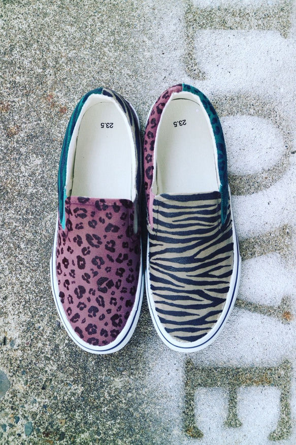 animal mix/men's slip-on （お届けまで１ヶ月） 1枚目の画像