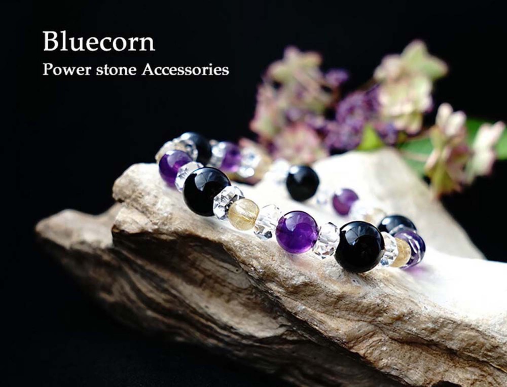 ⭐︎【天然】タイチンルチルクオーツ ブレスレット 7mm 13.5g