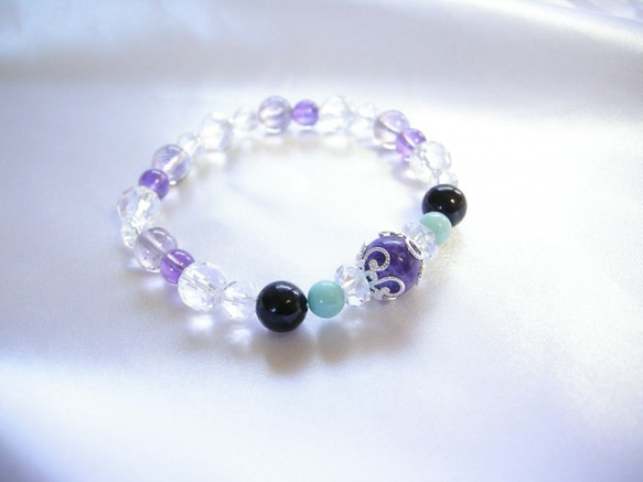 Charoite Larimar &amp; Charoite Bracelet 世界三大療愈石！ 第2張的照片