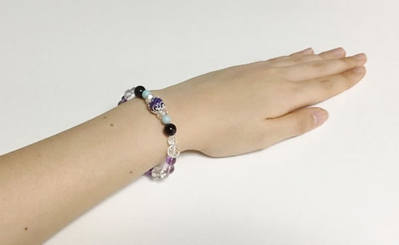 Charoite Larimar &amp; Charoite Bracelet 世界三大療愈石！ 第4張的照片