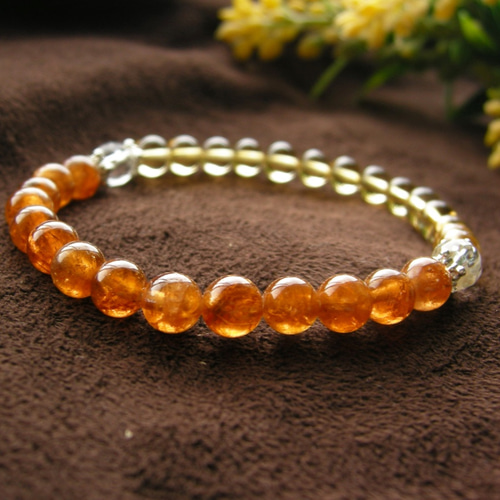 【天然無着色/最強品質】天然レモンシトリン＊約12.5mm＊　天然石ブレスレット 天然無着色/最強品質】天然レモンシトリン＊約12.5mm＊ 天然石