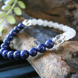感受性を高め、幸運を招く！高品質 ラピスラズリ & ムーン