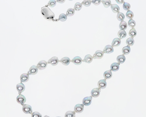アコヤ真珠 バロック ナチュラルカラー ネックレス 7.0〜7.9㎜ O308 0_9870104ccc307c715bf8d37ccf8b