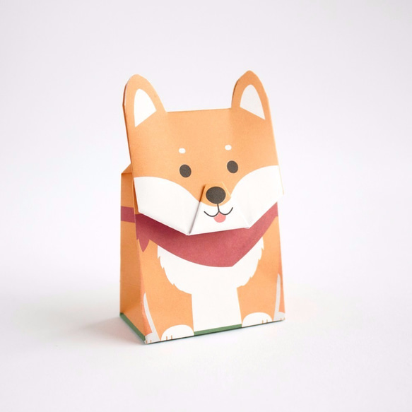 動物のギフト包装紙バッグ - 芝（Lサイズ） 1枚目の画像