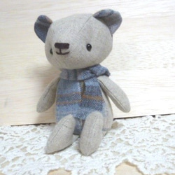 ∞ちびぬい］オーバーオール／type① デニム風 ぬいぐるみ SHIKI