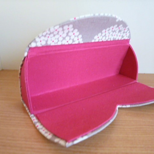 受注制作・サイズ変更可】メガネケース（211）北欧サークルフラワー  