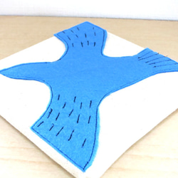 青い鳥のファブリックパネル 5枚目の画像