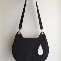 【M様order】nakineko shoulder bag / black 2枚目の画像