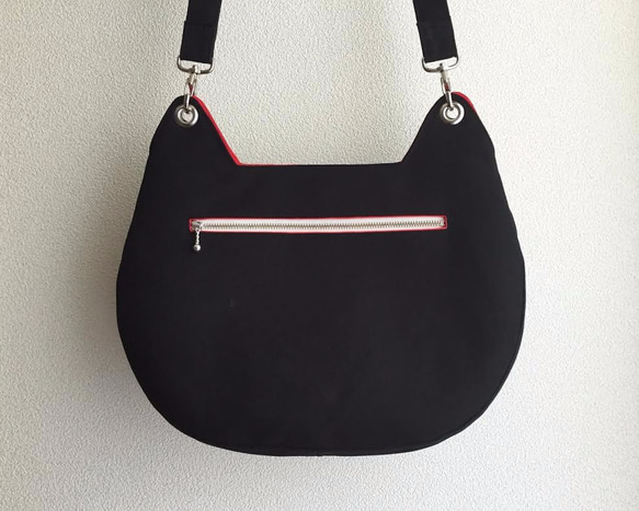 【M様order】nakineko shoulder bag / black 3枚目の画像