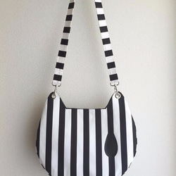 nakineko shoulder bag / stripe 2枚目の画像