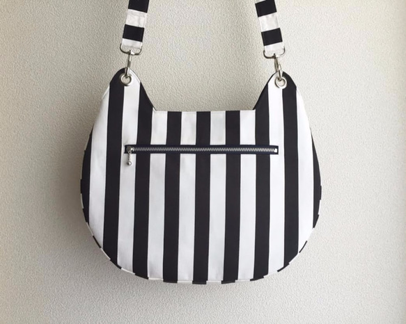 nakineko shoulder bag / stripe 3枚目の画像