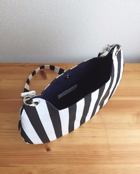 nakineko shoulder bag / stripe 4枚目の画像