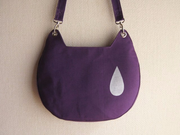 【受注生産】nakineko shoulder bag / purple 1枚目の画像