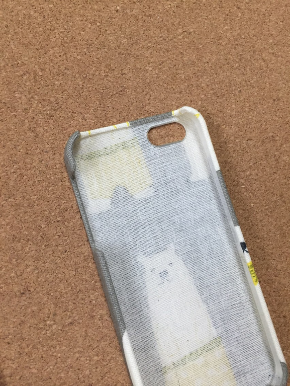 しろくま グレー iPhone5/5s/SEケース 2枚目の画像