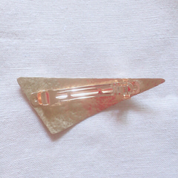 真鍮 三角形 バレッタ 3枚目の画像