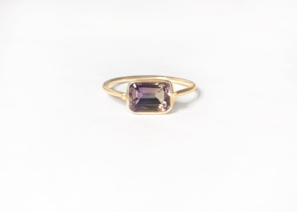 一点もの k18 Ametrine delicate リング/ 受注制作 1枚目の画像