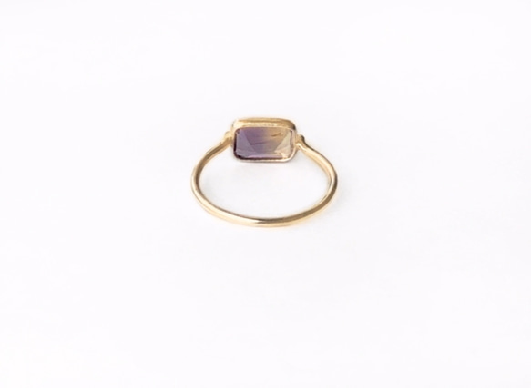 一点もの k18 Ametrine delicate リング No.2/ 受注制作 4枚目の画像