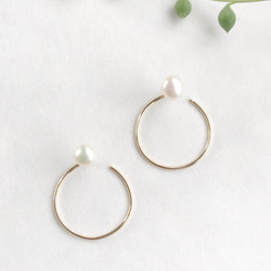 Lazy Pearl Earrings Gold/ Lazy Pearl ピアス ゴールド 5枚目の画像