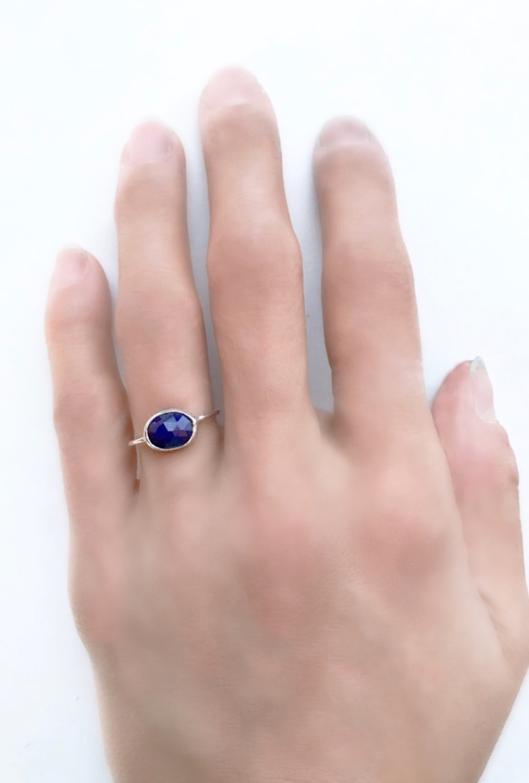 一点もの Lapis Lazuli リング No.1 5枚目の画像