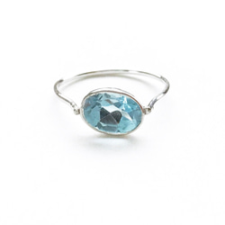 一点もの Blue Topaz リング No.1 1枚目の画像