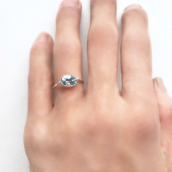 一点もの Blue Topaz リング No.1 5枚目の画像