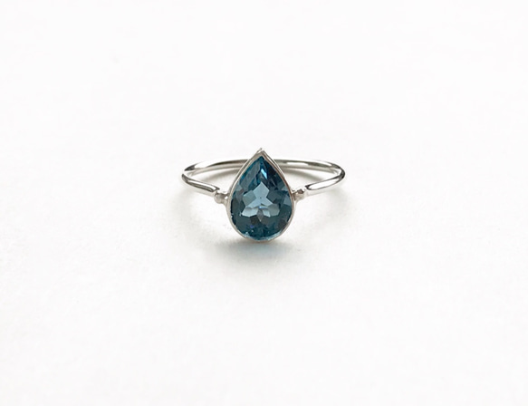 一点もの SV London Blue Topaz リング/ 受注制作 1枚目の画像