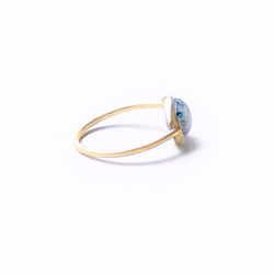 一点もの Paraiba Quartz リング/ 受注制作 2枚目の画像