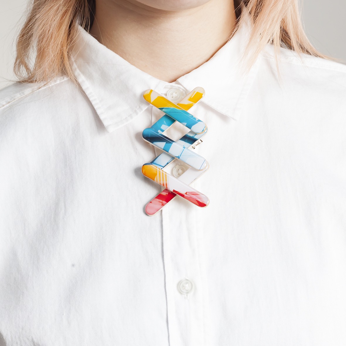 combined brooch【信号機カラー】