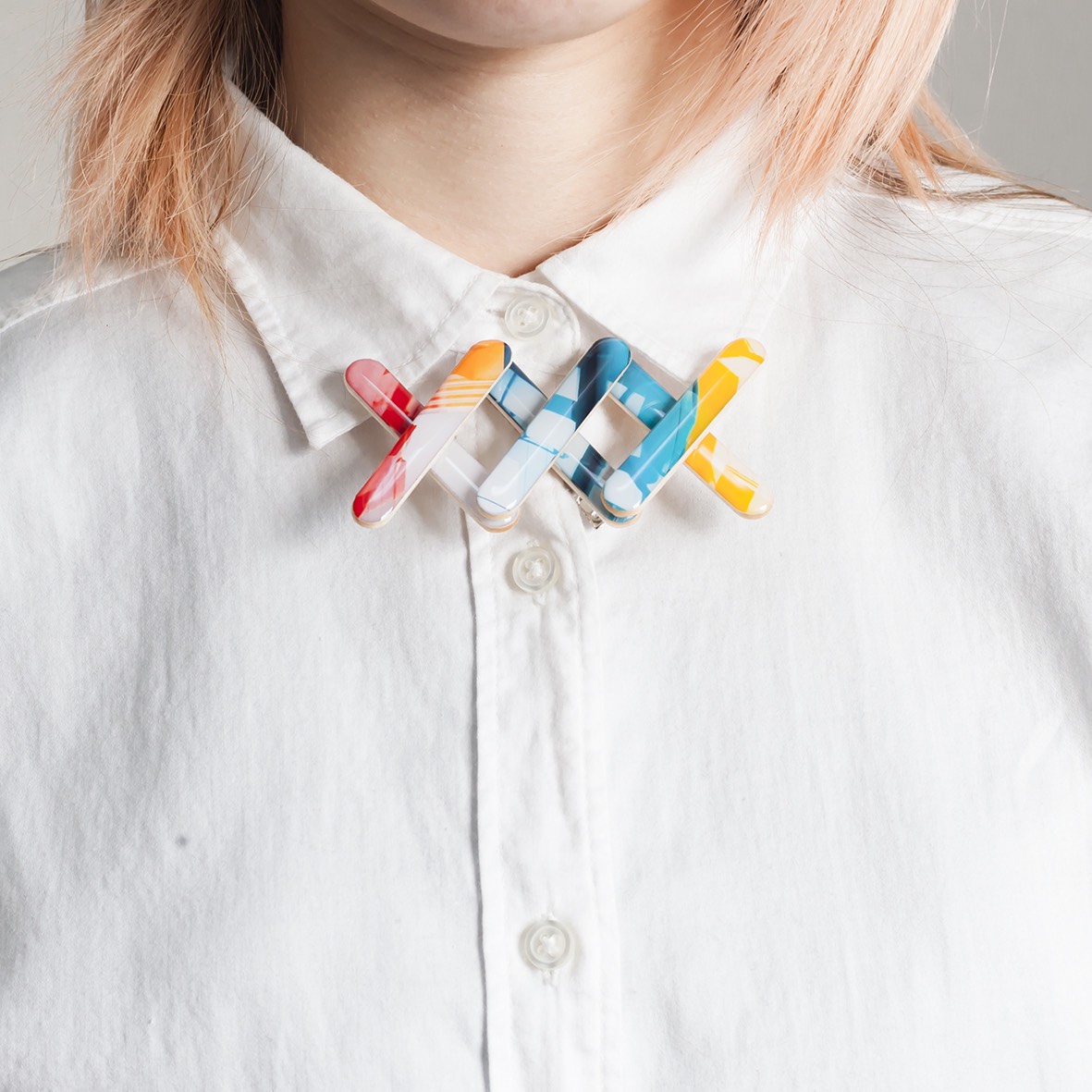 combined brooch【信号機カラー】