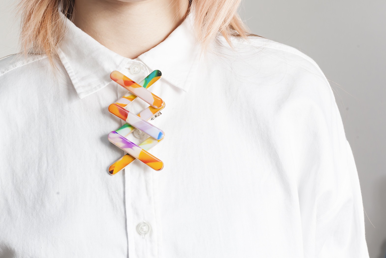 combined 3x brooch(黄花コスモス)