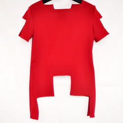 【90%セール】ブロックTシャツ【red/M】 8枚目の画像