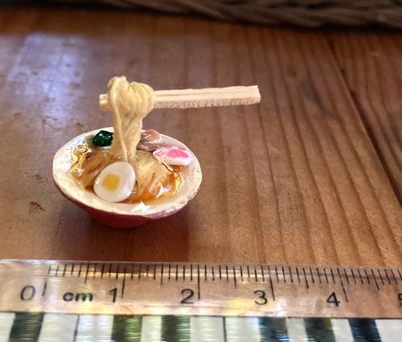 昭和の東京ラーメン、ミニチュア「サンプル風」 5枚目の画像