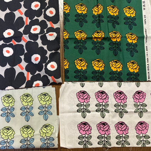 マリメッコ 生地 ハギレ 4点セット はぎれ 工房かじけねこ 通販  