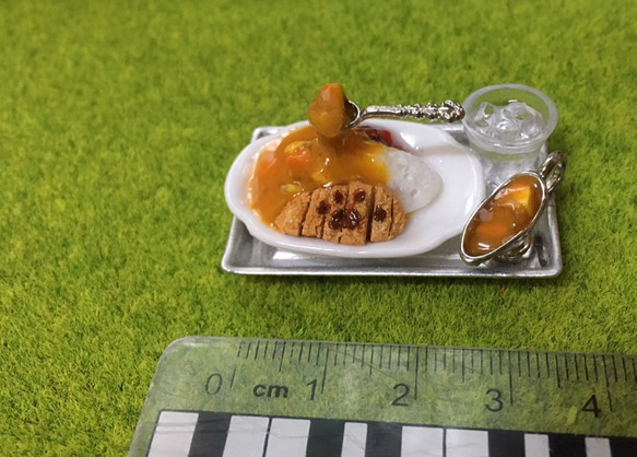 昭和レトロなカツカレーライス（ミニチュア） 4枚目の画像