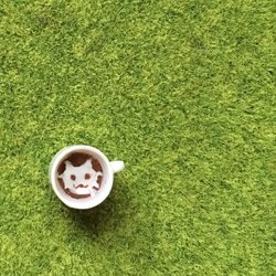 昭和レトロなケーキとコーヒーのセット（ミニチュア）『ペットと暮らす2021』 3枚目の画像